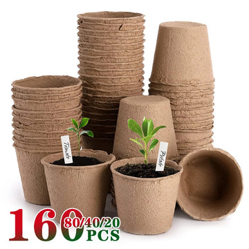 20-160PCS Biodegradable Eco-Friendly Seed Nursery Cup