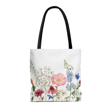 Double Sided Floral Tote Bag