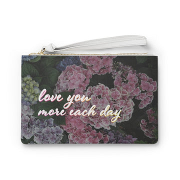 Floral Zipped Clutch Bag