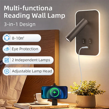 3-in-1 Rotatable LED Wall Sconce