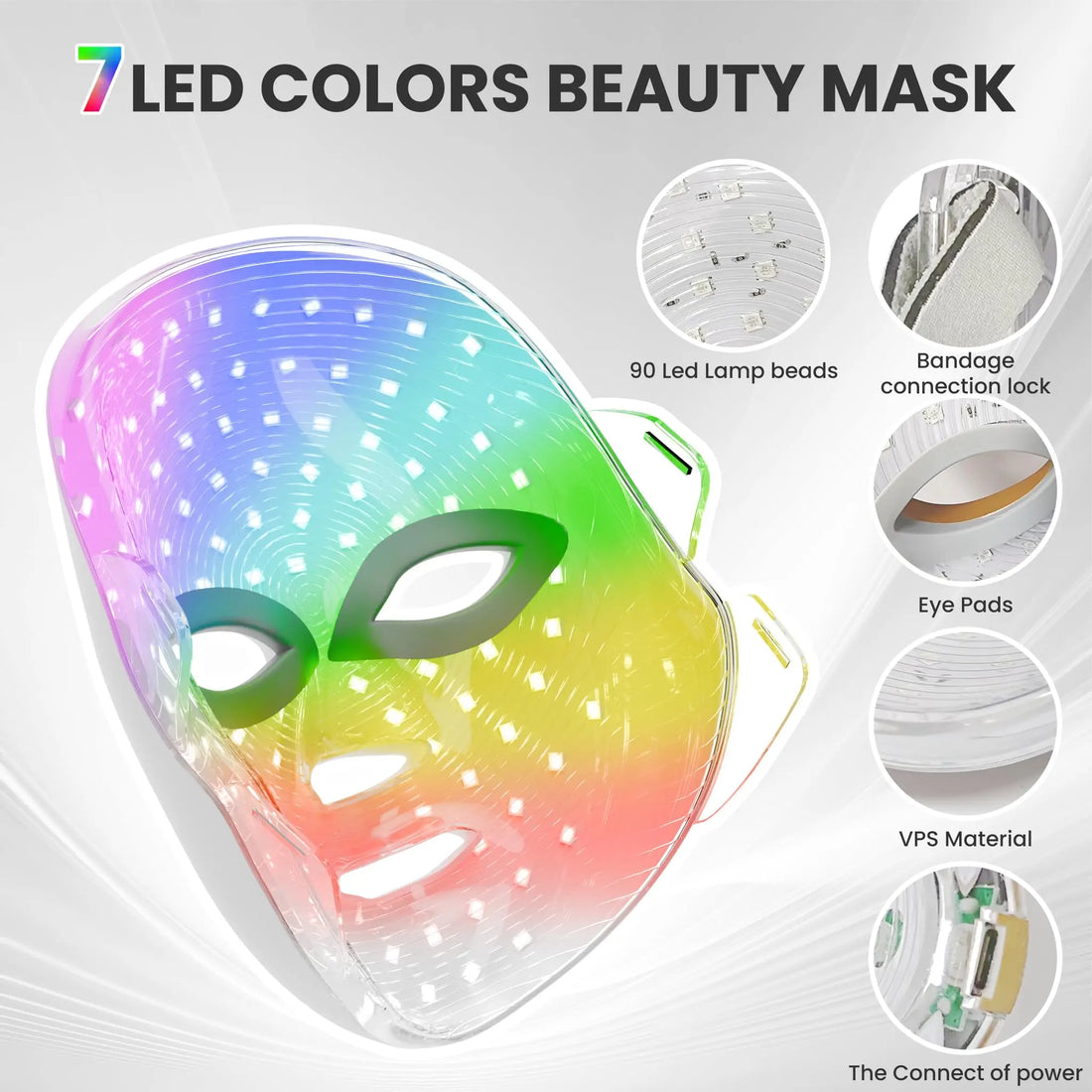 7 Colors LED Facial Mask