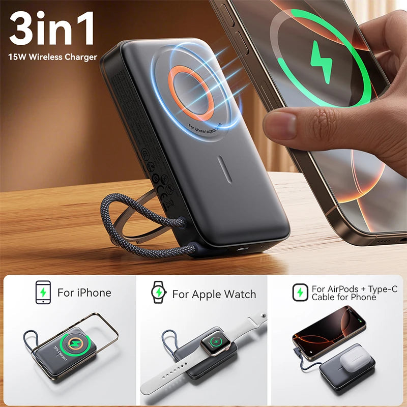 3 in 1 Magnetic Power Bank