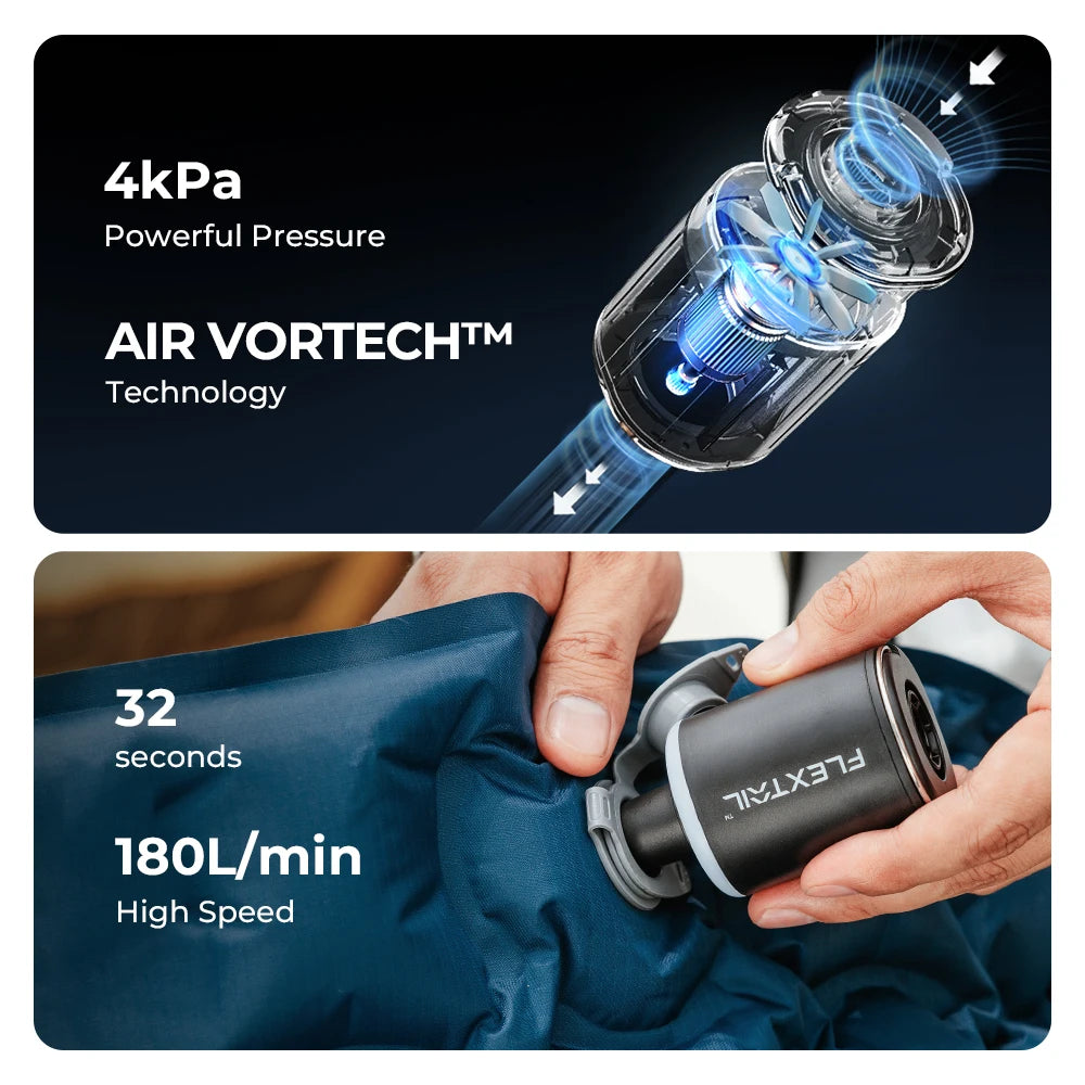 Portable Air Pump with Light