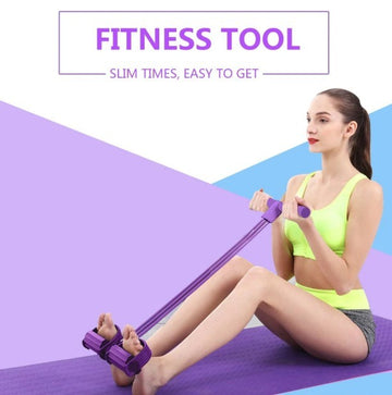 Fitness Resistance Band with Pedal