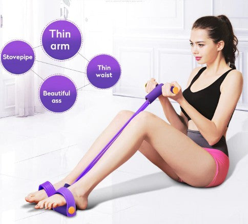 Fitness Resistance Band with Pedal